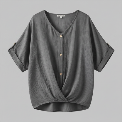 Elegant V-Neck Blouse | Women's Fashion Top