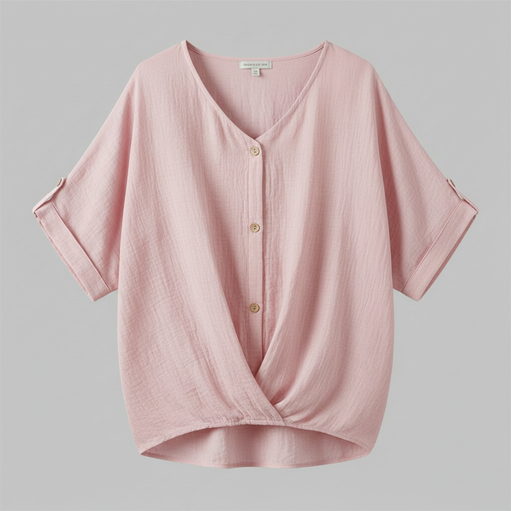 Elegant V-Neck Blouse | Women's Fashion Top
