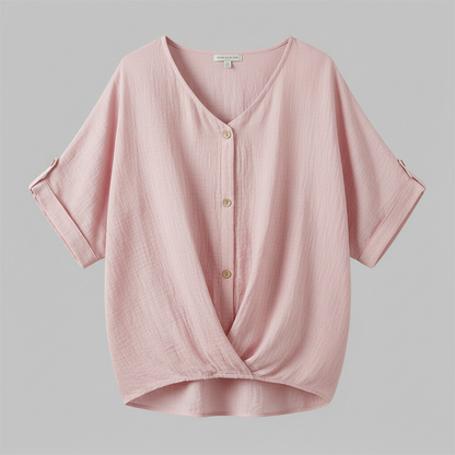 Elegant V-Neck Blouse | Women's Fashion Top