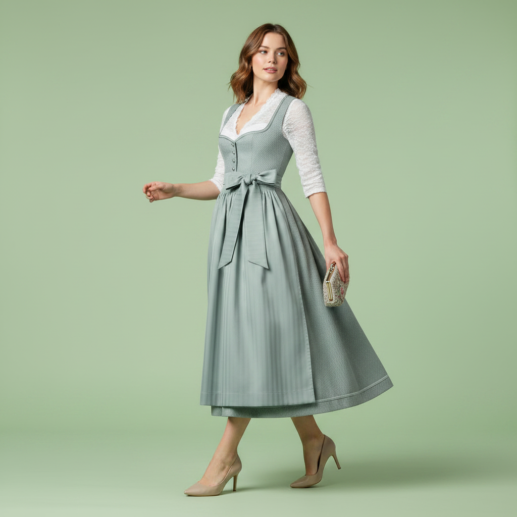 Elegant Dirndl Dress | Women's Oktoberfest Costume
