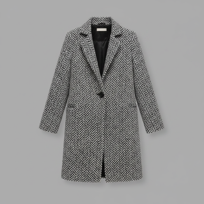 Elegant Wool Coat | Women's Long Winter Outerwear