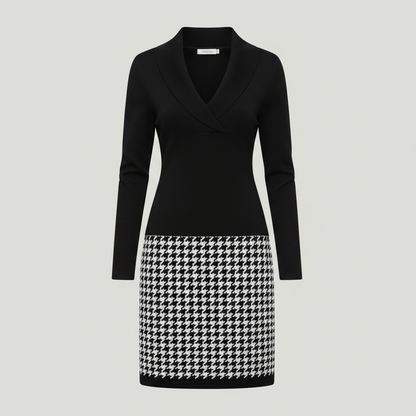 Mara | Elegant Women's Formal Dress with Unique Pattern
