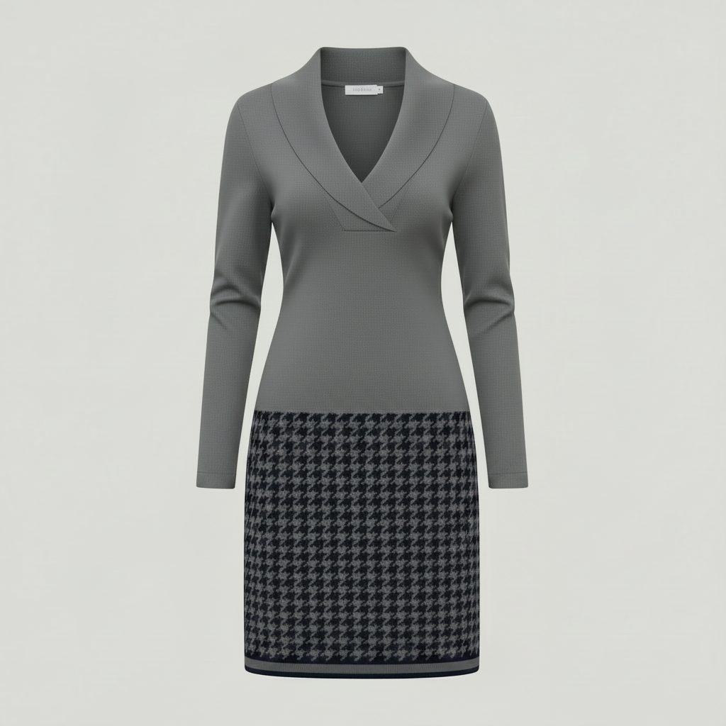 Mara | Elegant Women's Formal Dress with Unique Pattern