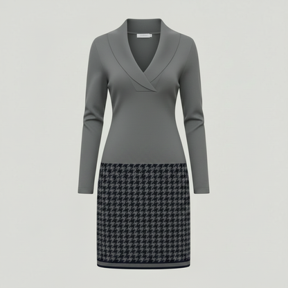 Mara | Elegant Women's Formal Dress with Unique Pattern