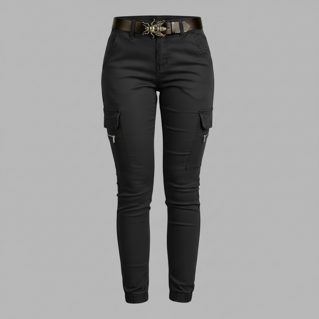 Modern Black Cargo Pants for Women | Stylish Urban Trousers