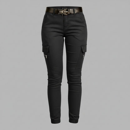 Modern Black Cargo Pants for Women | Stylish Urban Trousers
