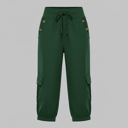 Jana Casual Trousers | Women's Pants with Pockets and Drawstring
