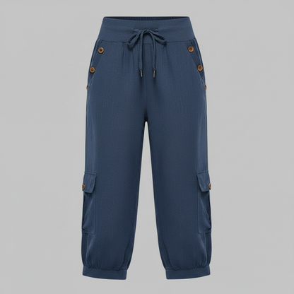 Jana Casual Trousers | Women's Pants with Pockets and Drawstring