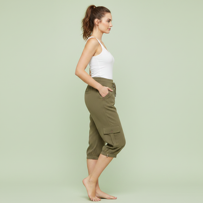 Jana Casual Trousers | Women's Pants with Pockets and Drawstring